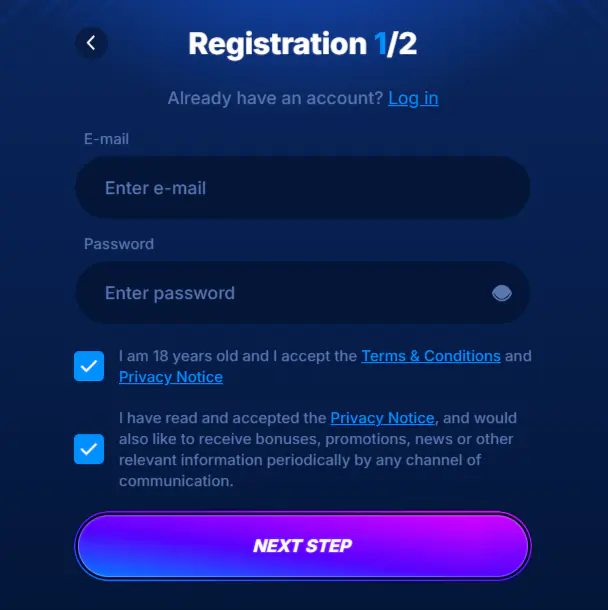 Register and Log In to Your Boomerang Bet Account