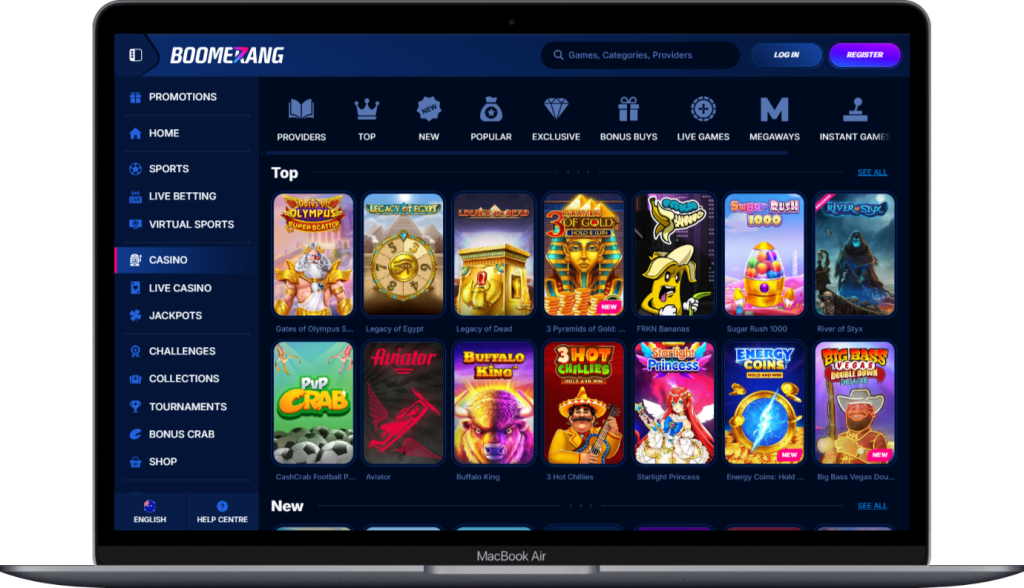 Casino Games at BoomerangBet Australia