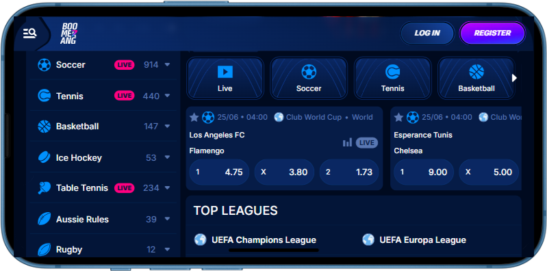 Mobile Sports Betting Boomerang Bet Australia