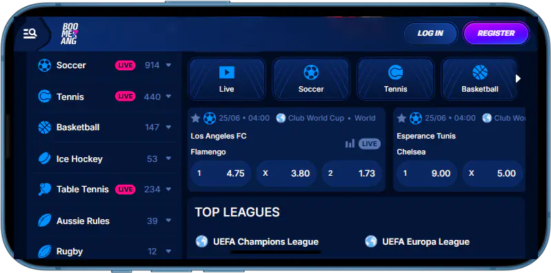 Mobile Sports Betting Boomerang Bet Australia