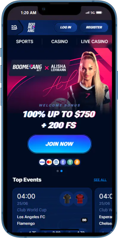 Features of the Mobile Version of the Boomerang Bet App